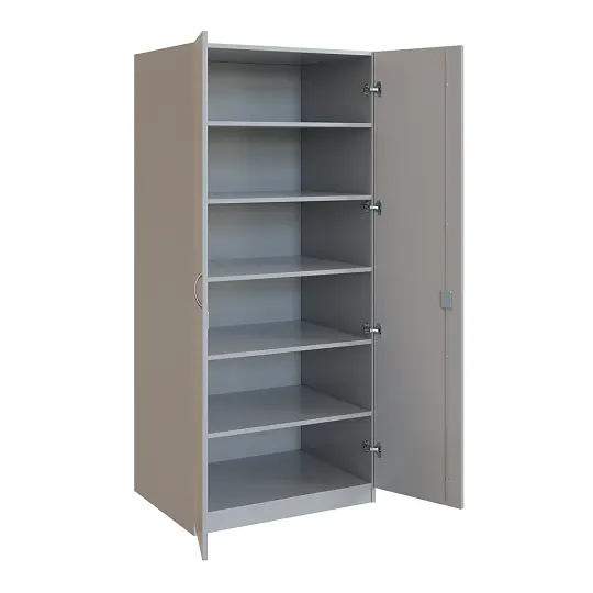 Q 25-80 skříň šatní, 2-dvéřová, 800x600x1800mm, šedá